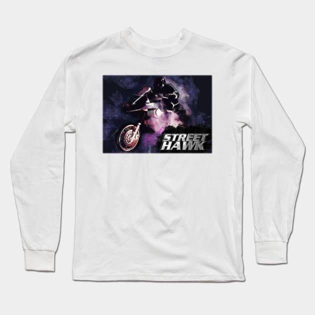 Sketchy Street Hawk Long Sleeve T-Shirt by Treherne